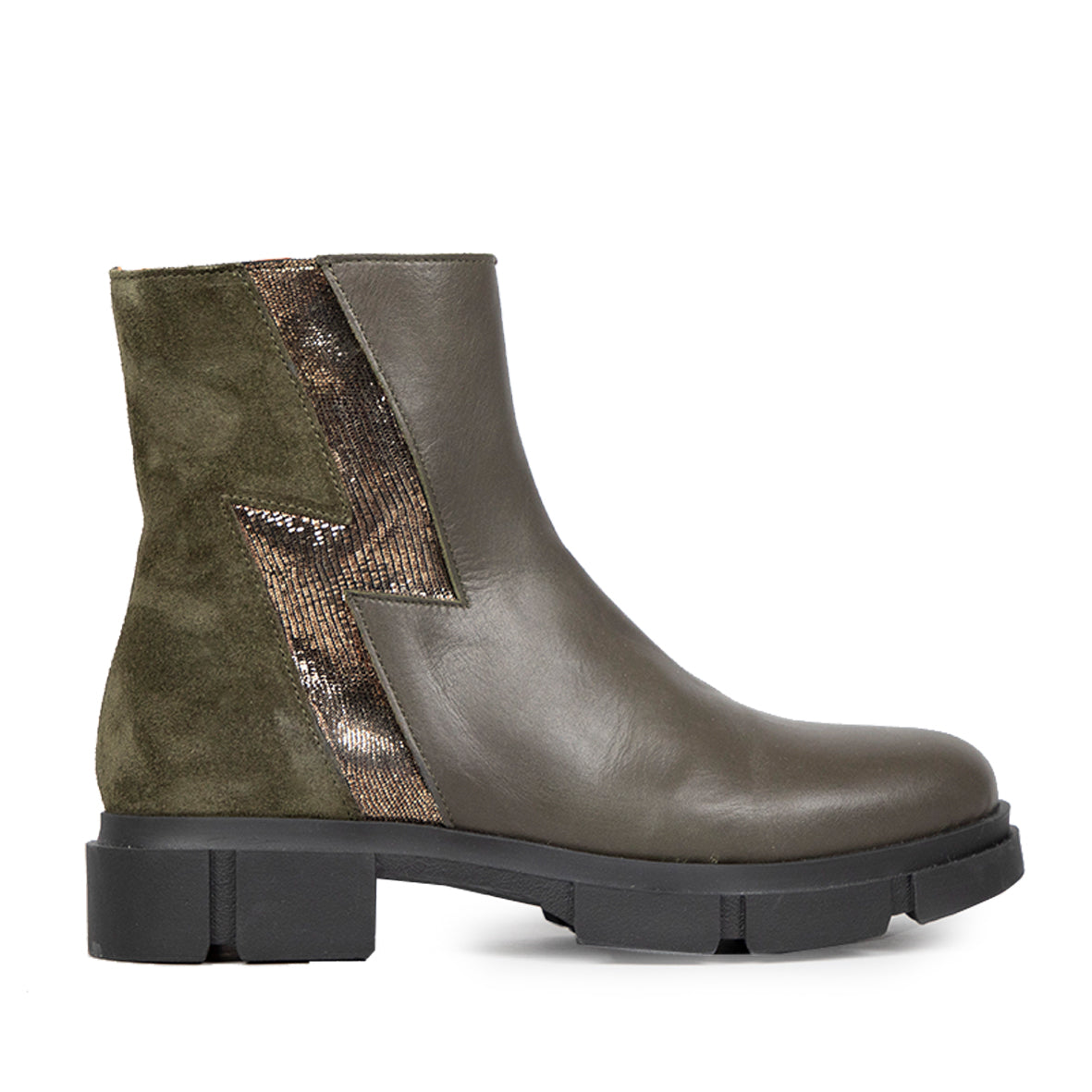Jump Khaki Flat Boot by Esska