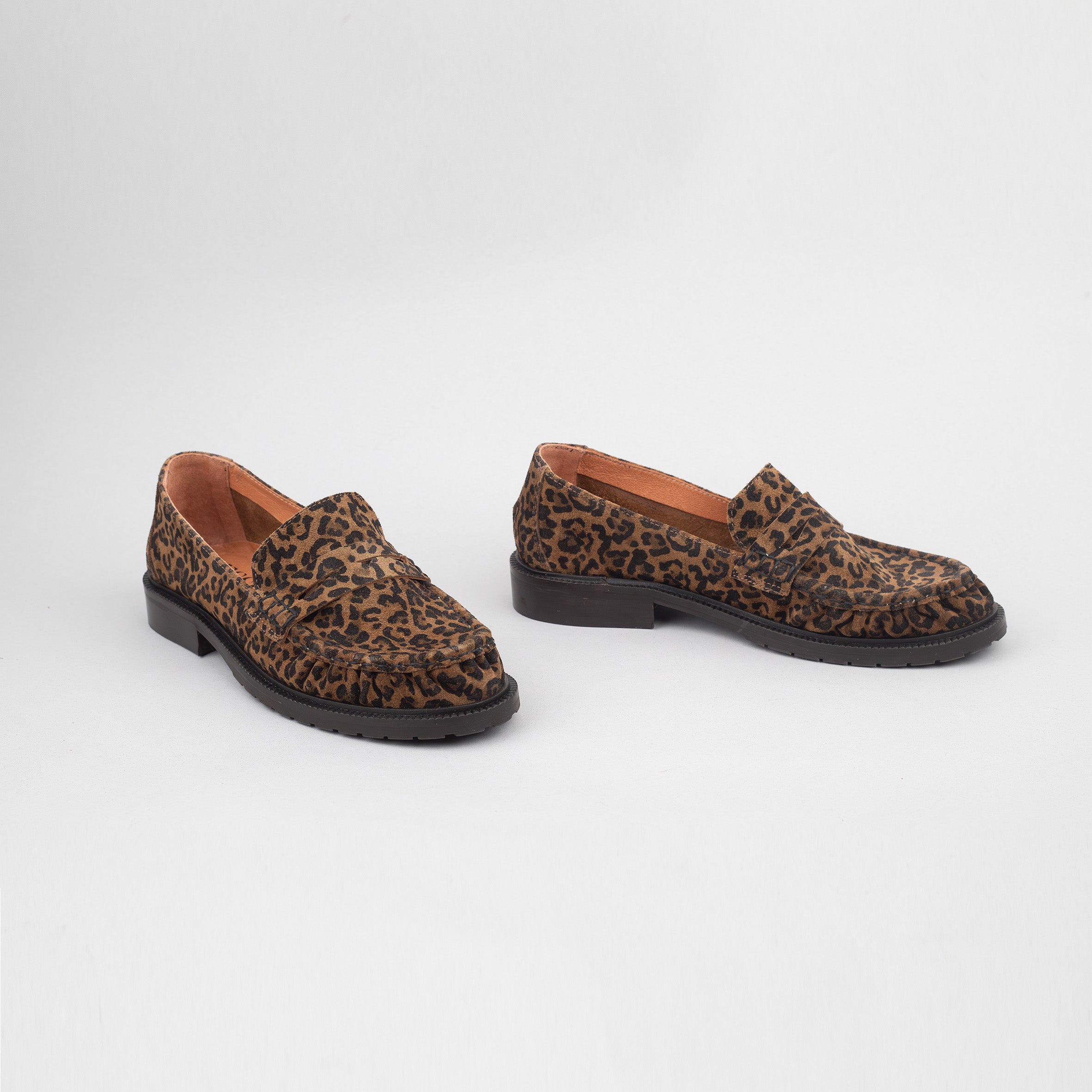 Katherine Leopard Flat Shoe by Esska