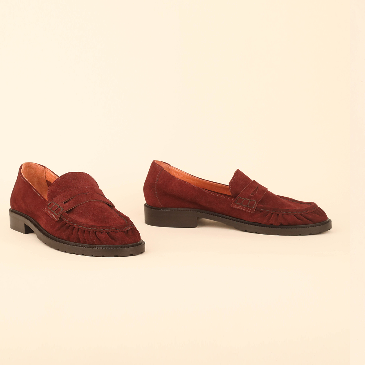 Katherine Rust Flat Shoe by Esska