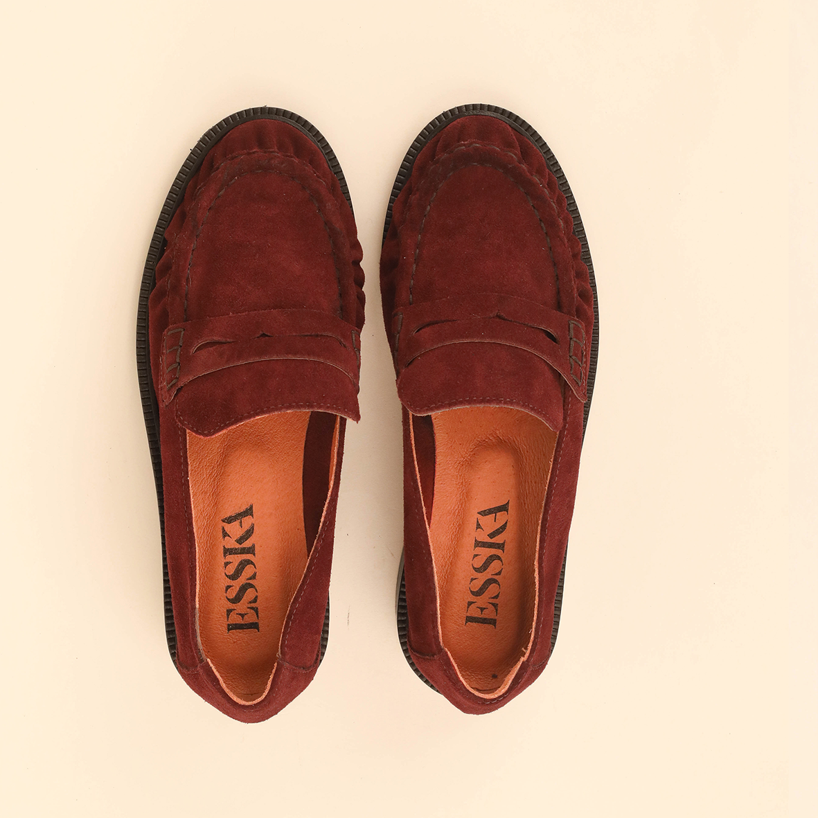 Katherine Rust Flat Shoe by Esska