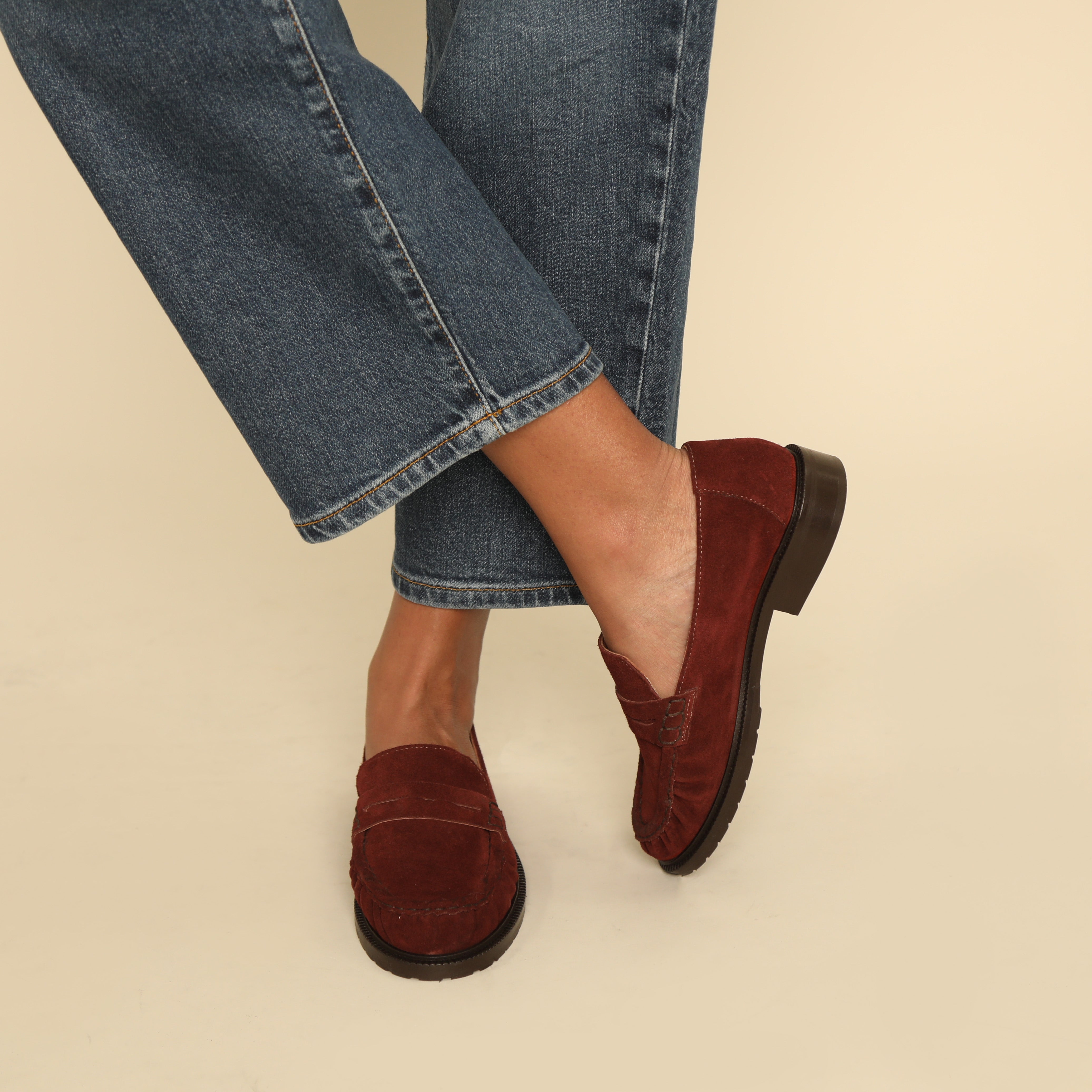 Katherine Rust Flat Shoe by Esska