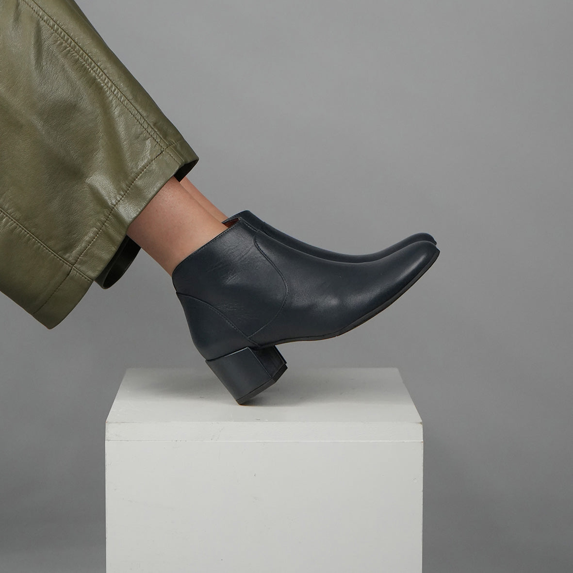 Kiana Navy Low Boot by Esska