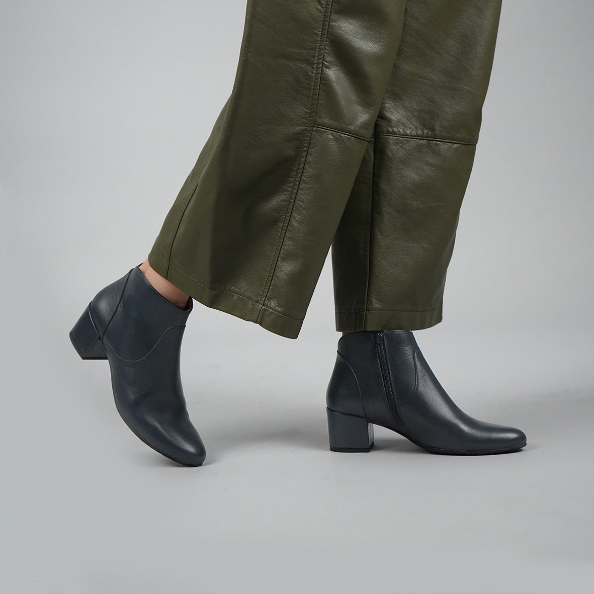 Kiana Navy Low Boot by Esska