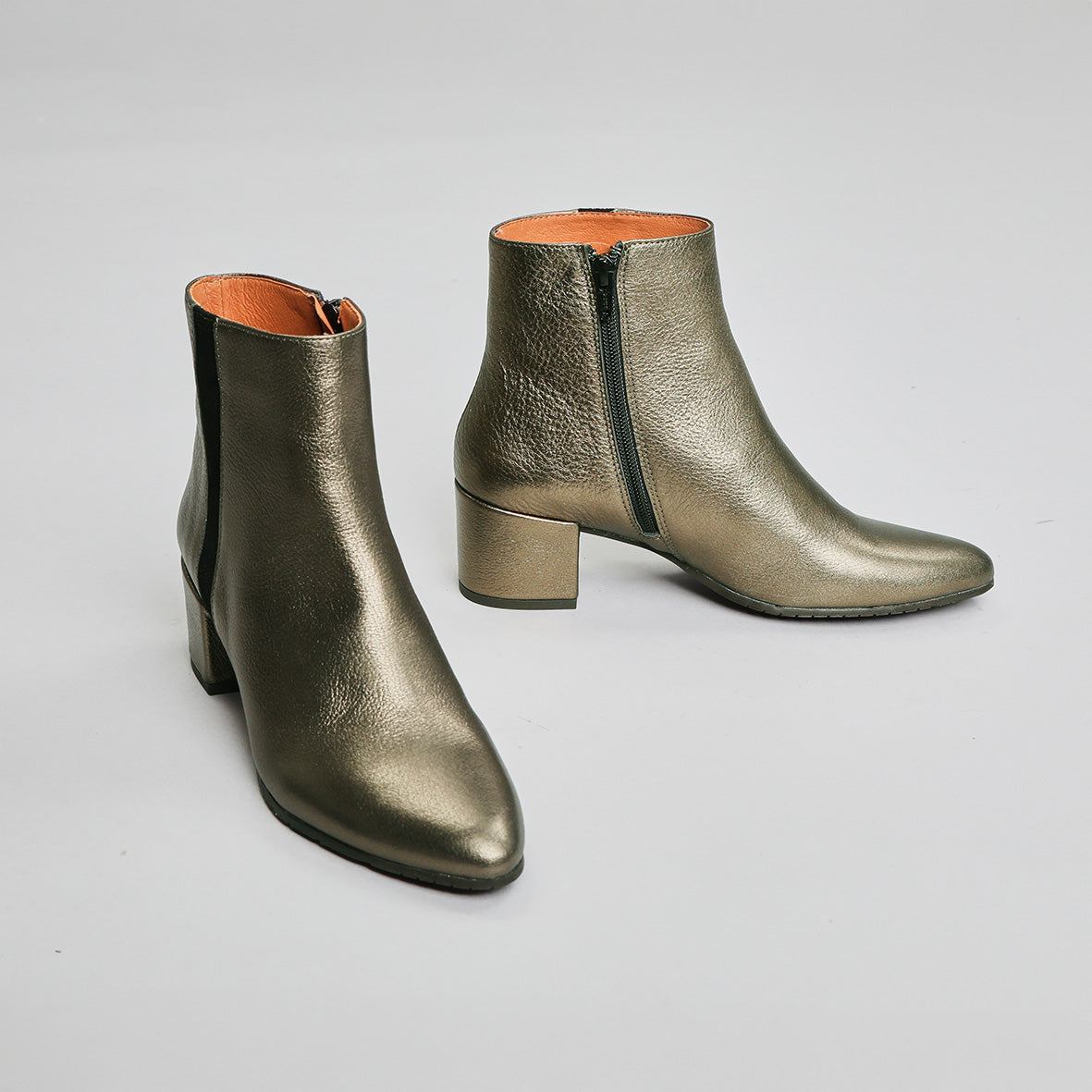 Kitty Metallic Graphito Low Boot by Esska Shoes Ltd