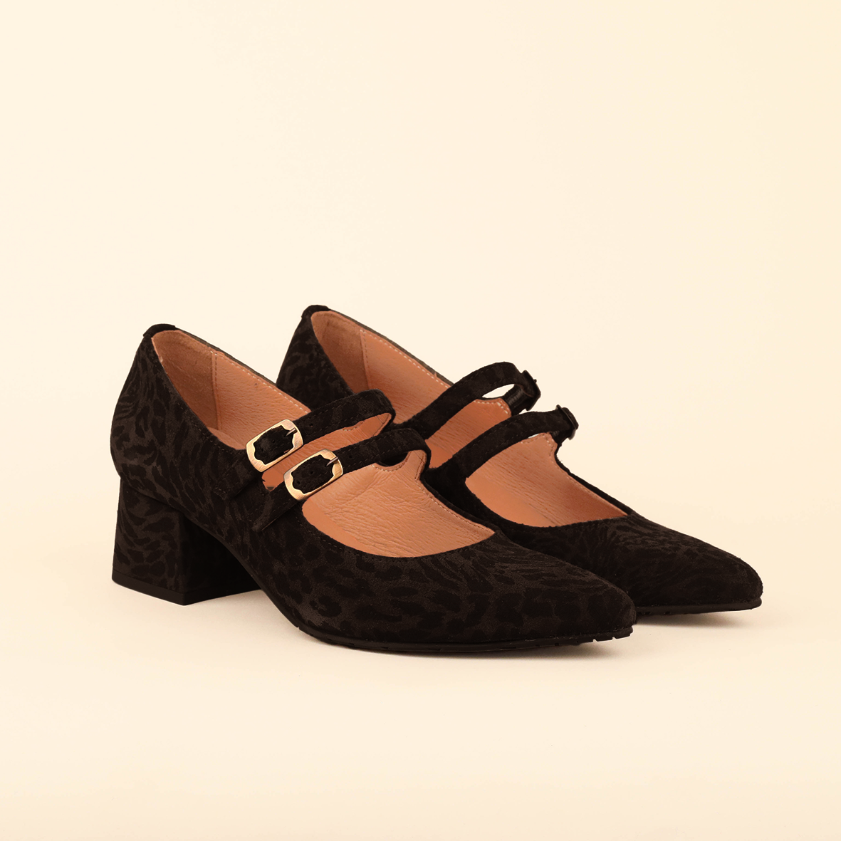 Laura WIDE Dark Brown Leopard