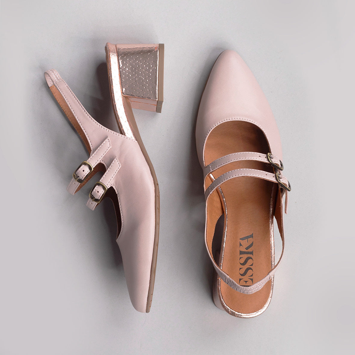 Layal Dusty Pink Low Shoe by Esska