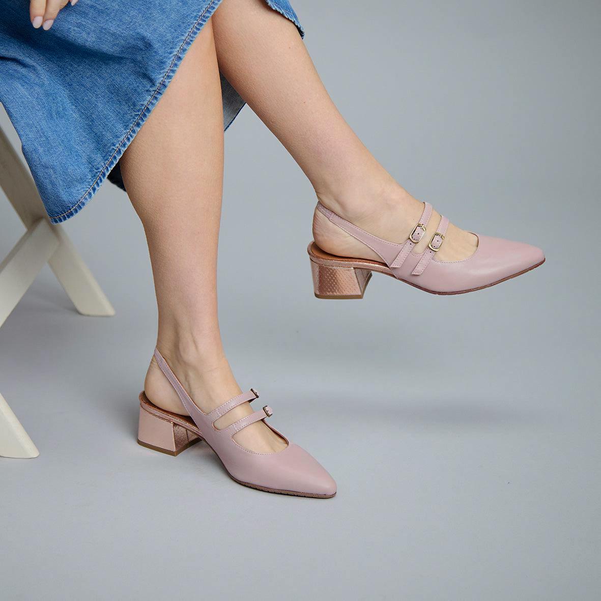 Layal Dusty Pink Low Shoe by Esska