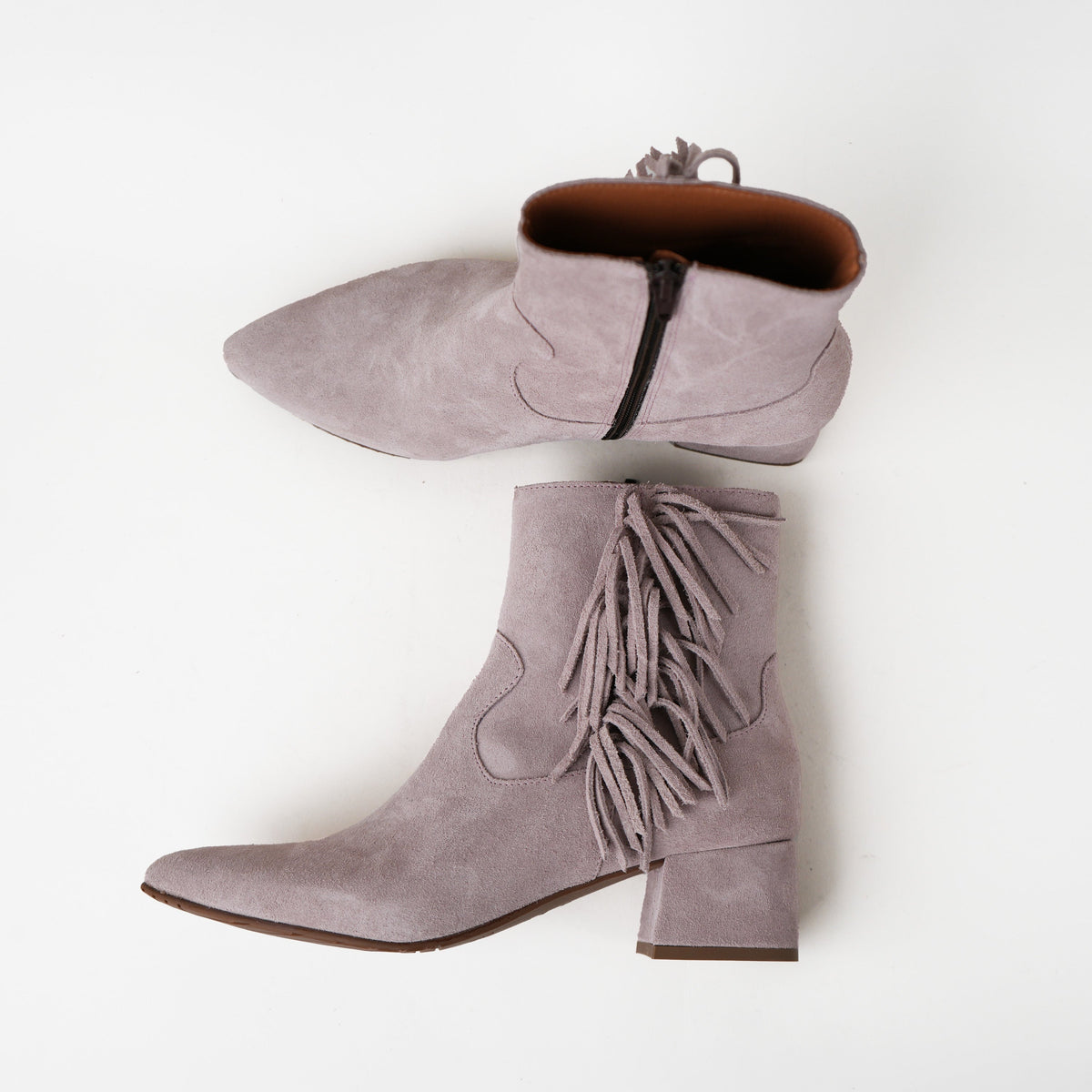 Sample - Layla Pale Mauve - Size 37 UK4 Low Boot by Esska