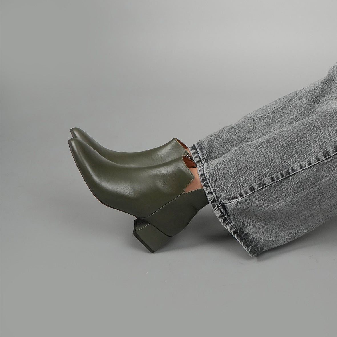 Leisel Khaki Low Boot by Esska