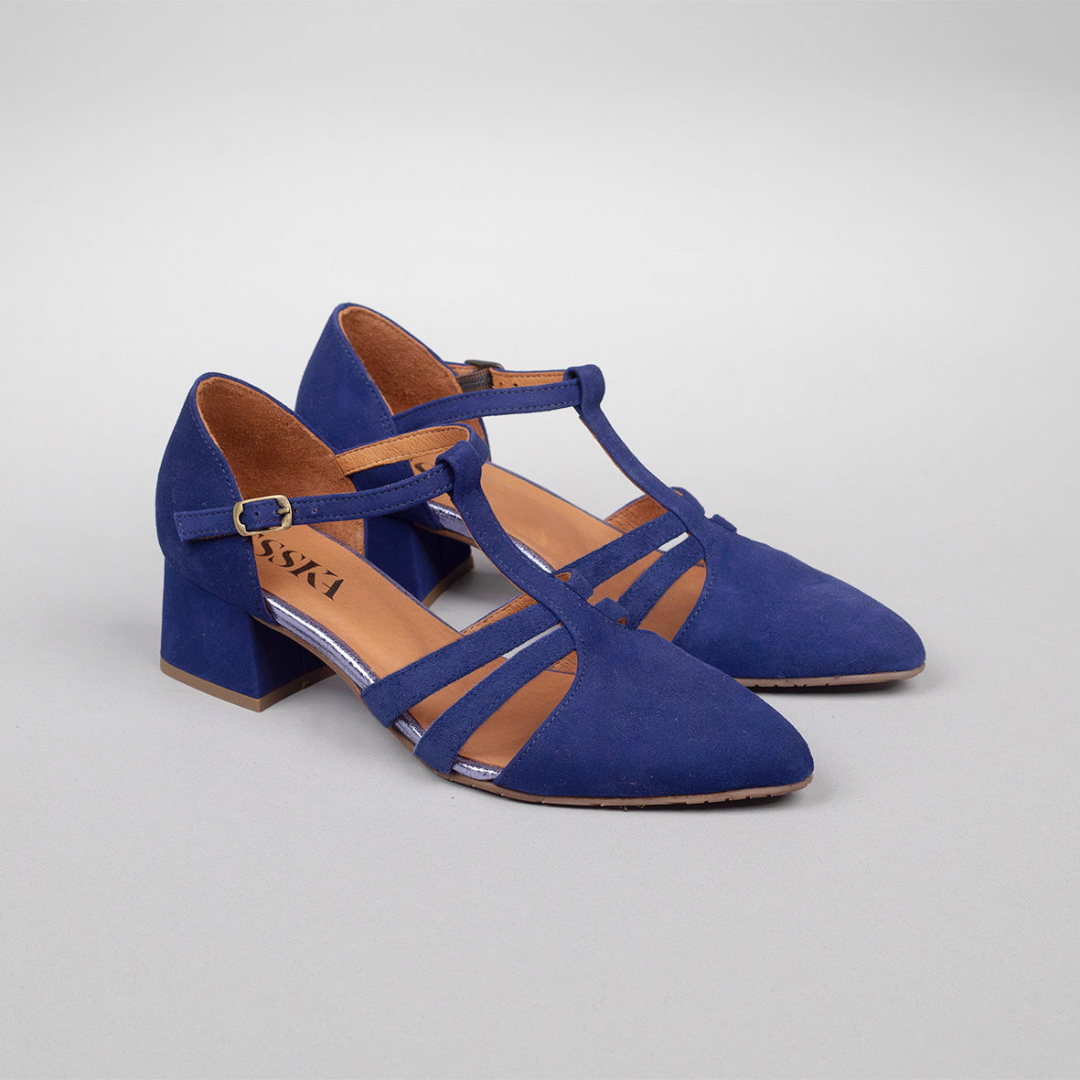 Lina Ink Blue Low Shoe by Esska