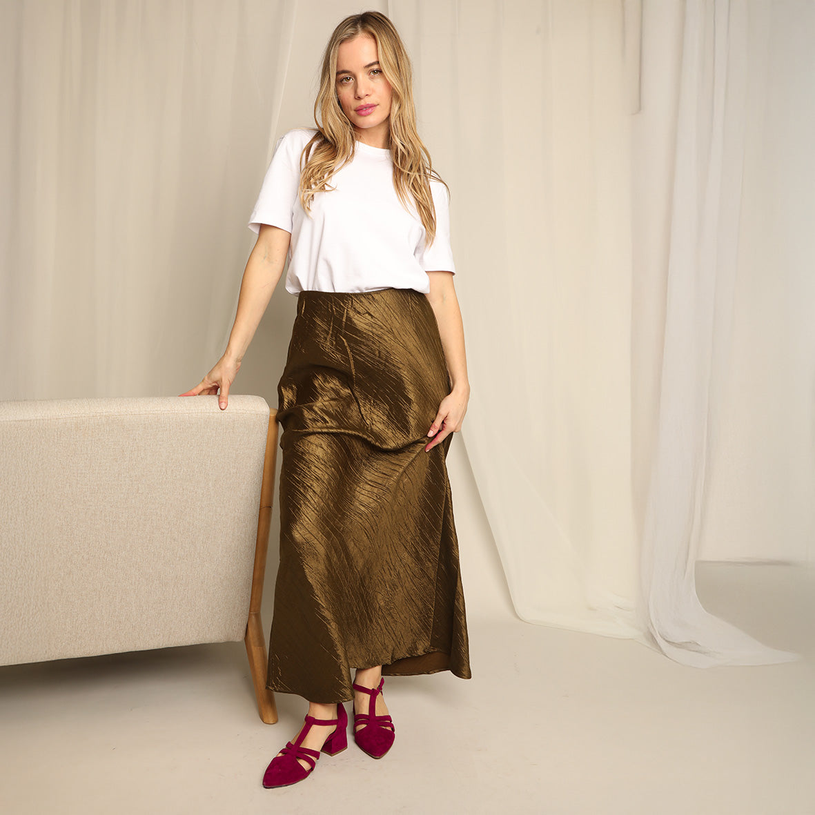 Lina Wine Low Shoe by Esska