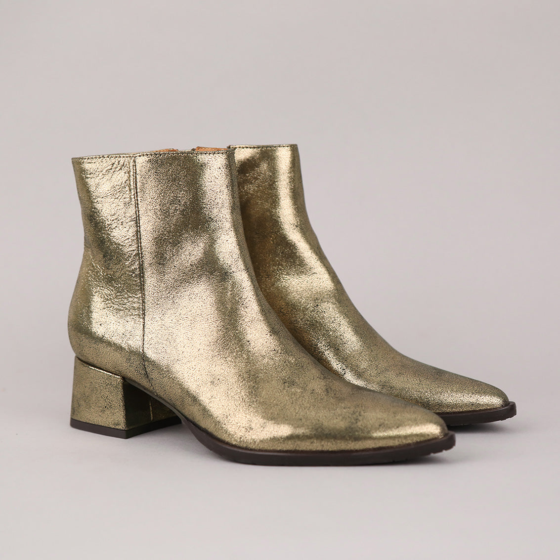 Luka Pale Gold Low Boot by Esska Shoes Ltd