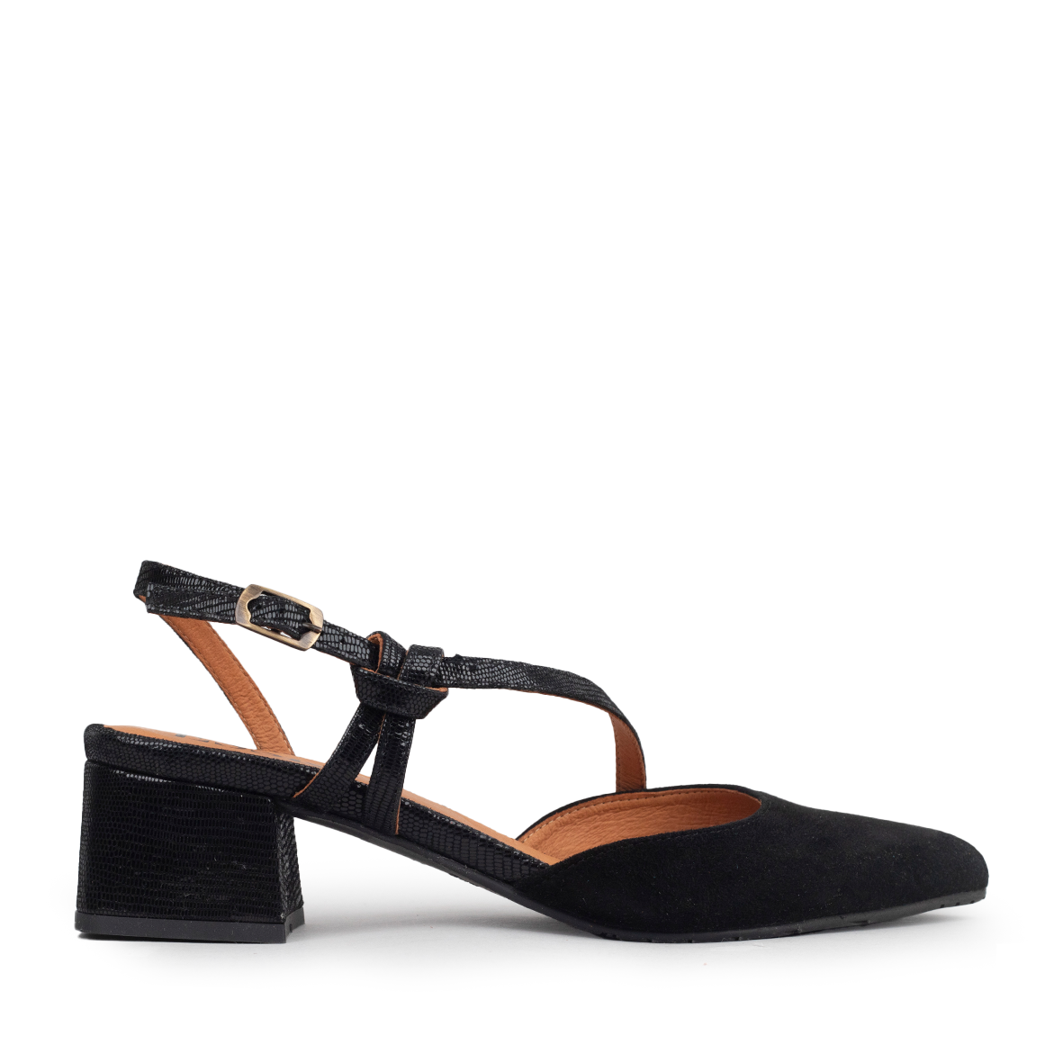 Luna Black Low Shoe by Esska