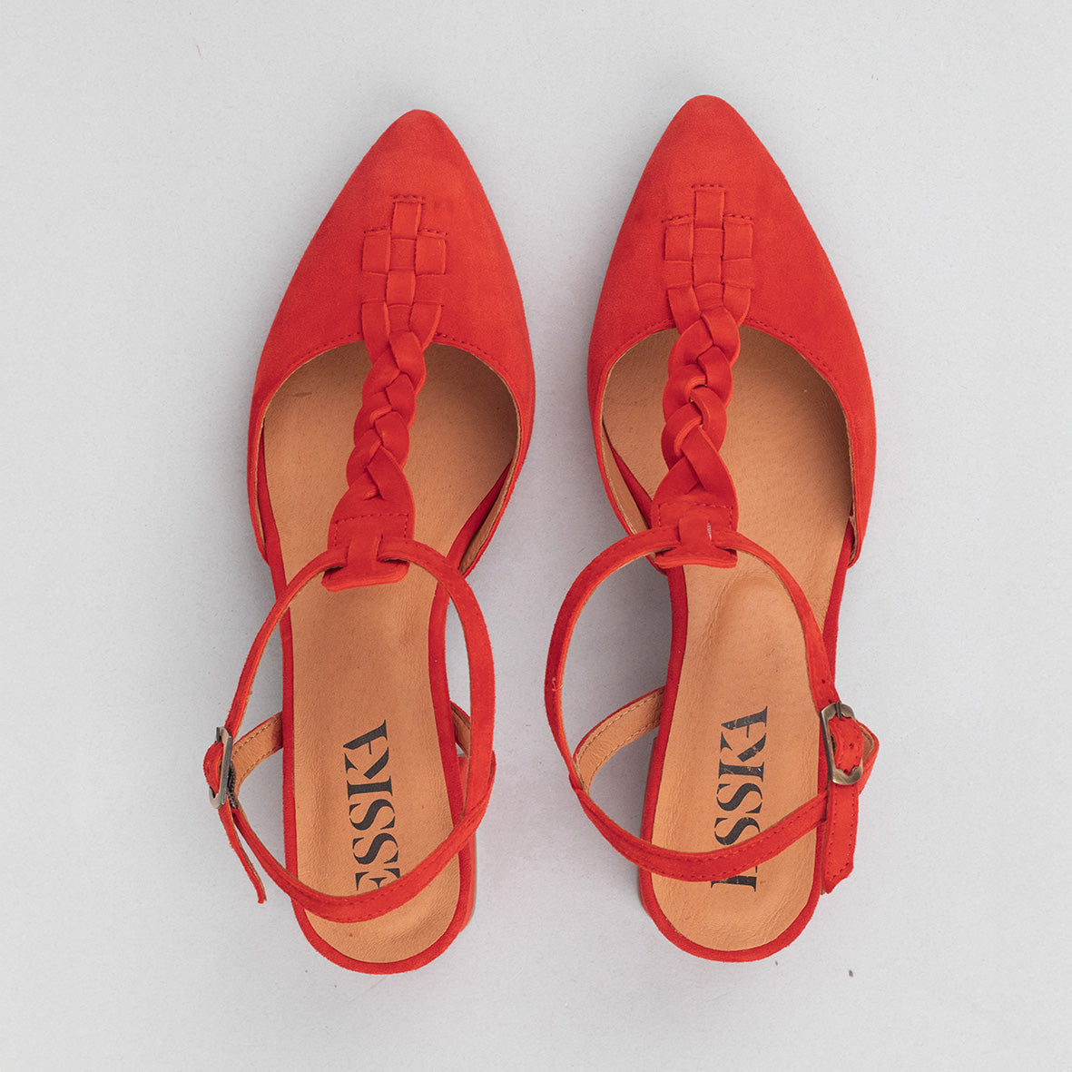 Lydia Red Low Shoe by Esska