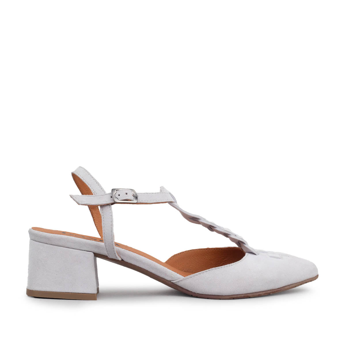 Lydia Light Grey Low Shoe by Esska