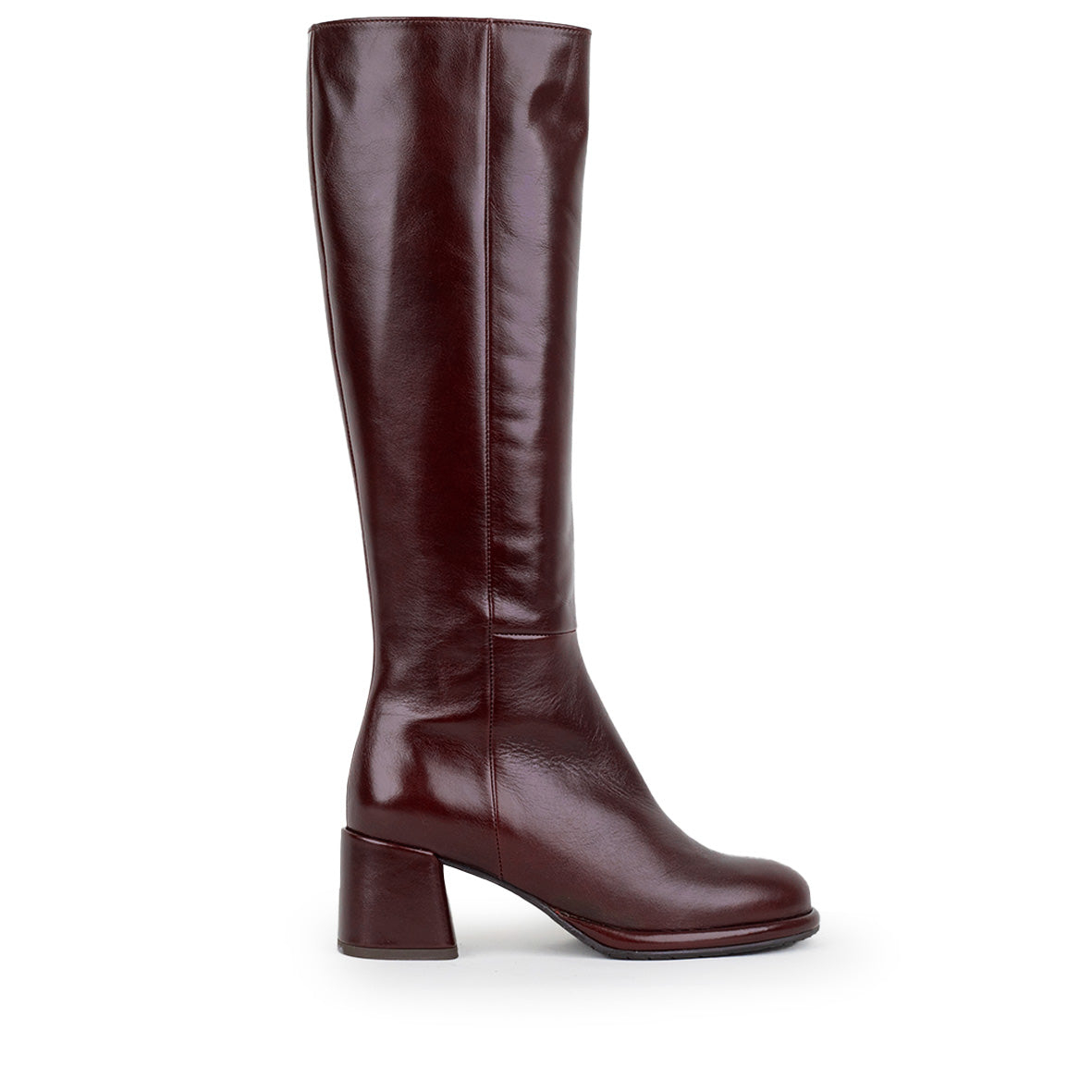 Margot WIDE CALF Bordeaux Mid Boot by Esska