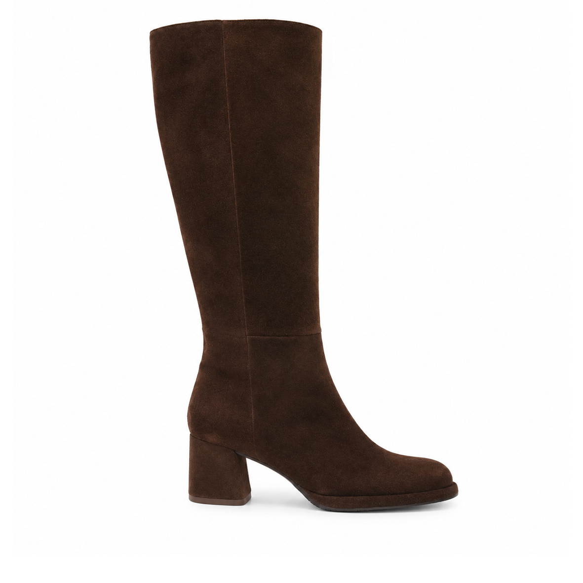 Margot WIDE CALF Dark Brown Mid Boot by Esska