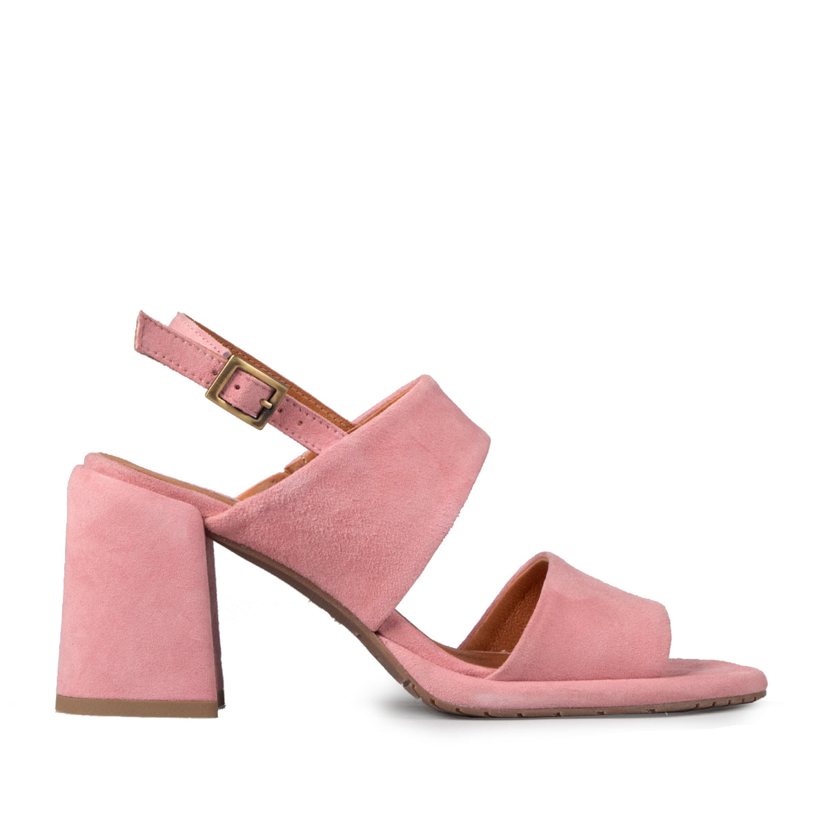 Maribex Pink Suede High Sandal by Esska