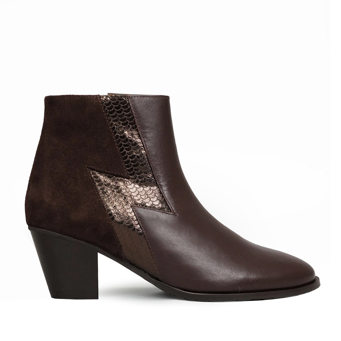 Mash Dark Brown Mid Boot by Esska