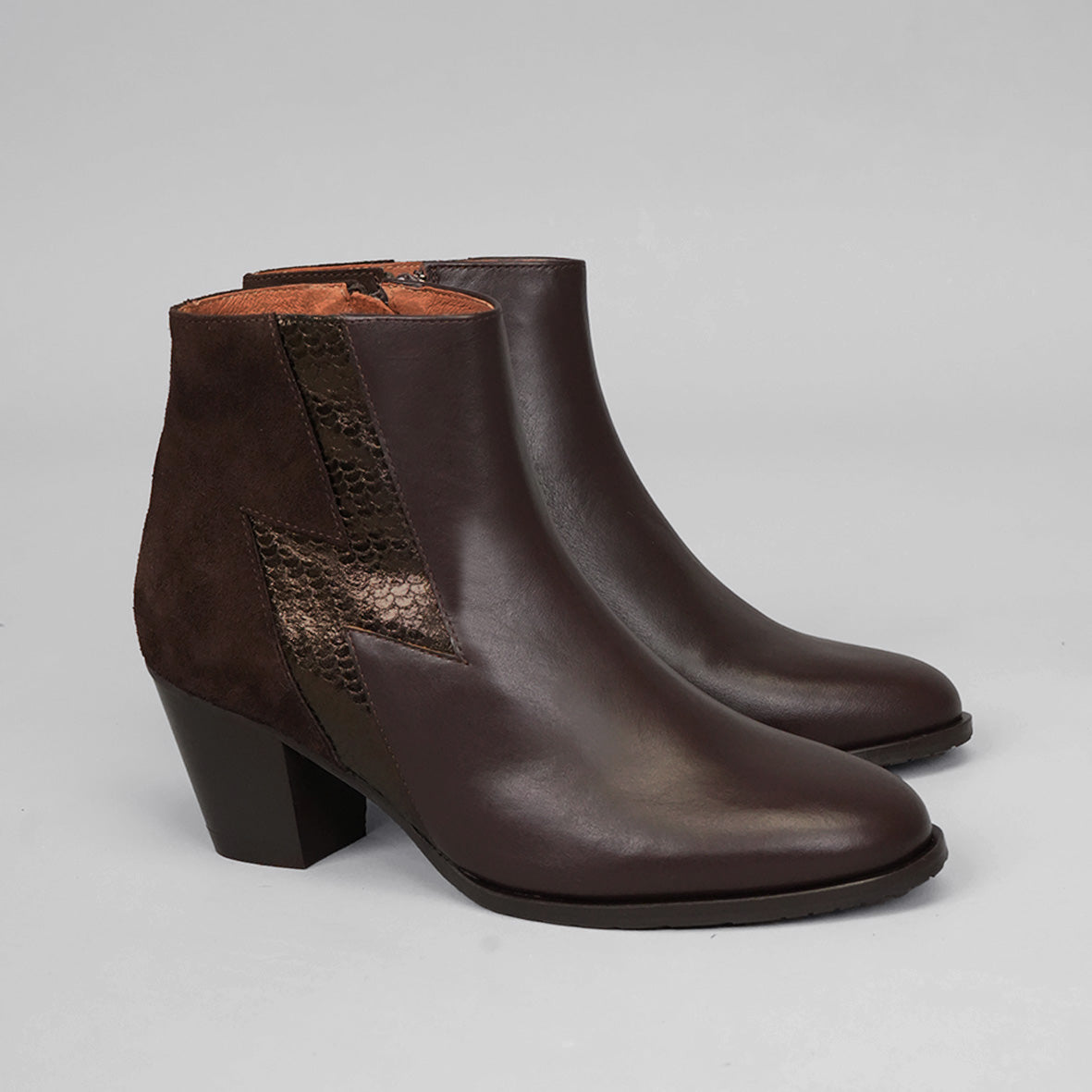 Mash Dark Brown Mid Boot by Esska