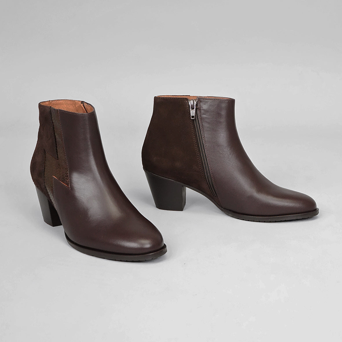 Mash Dark Brown Mid Boot by Esska
