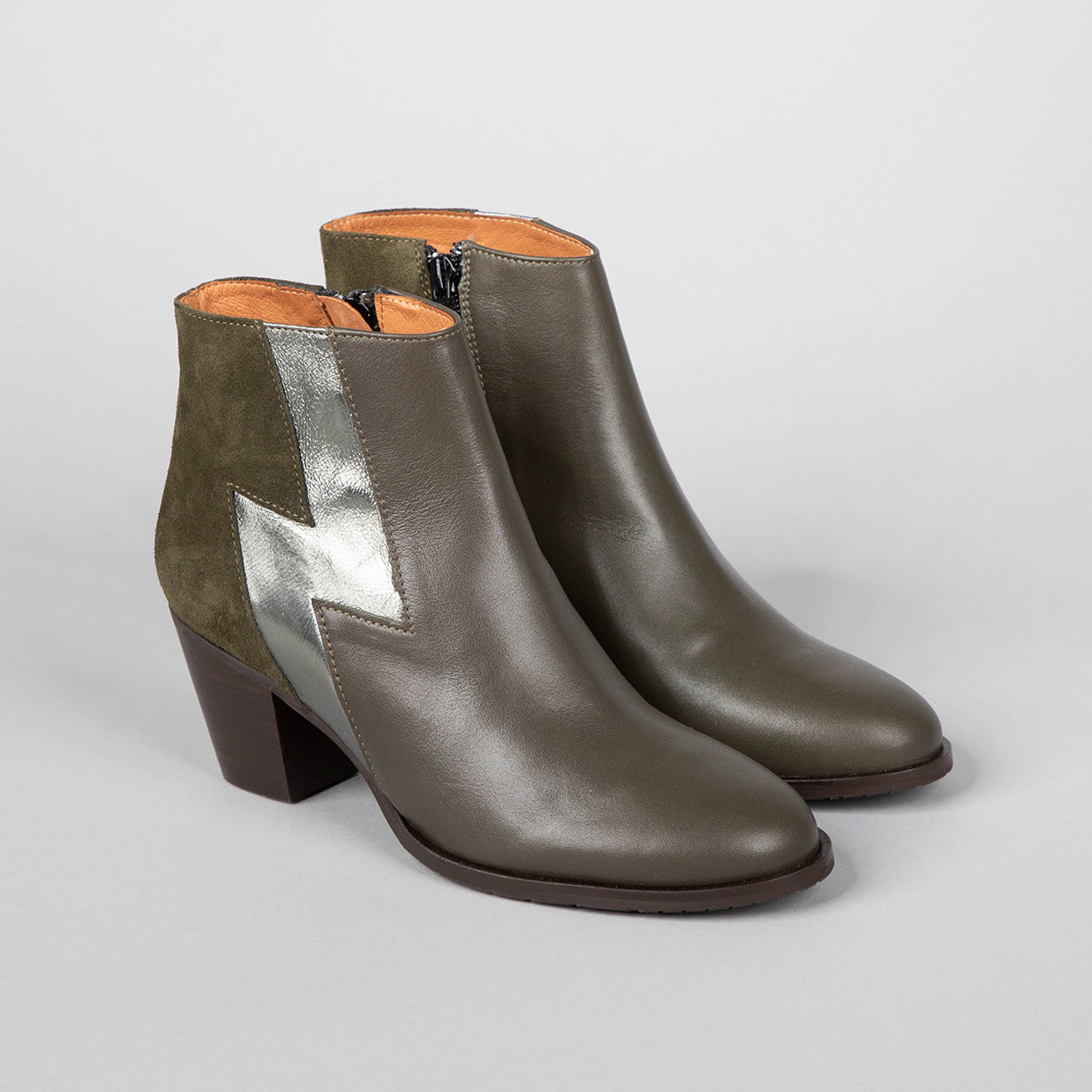 Mash Khaki Mid Boot by Esska