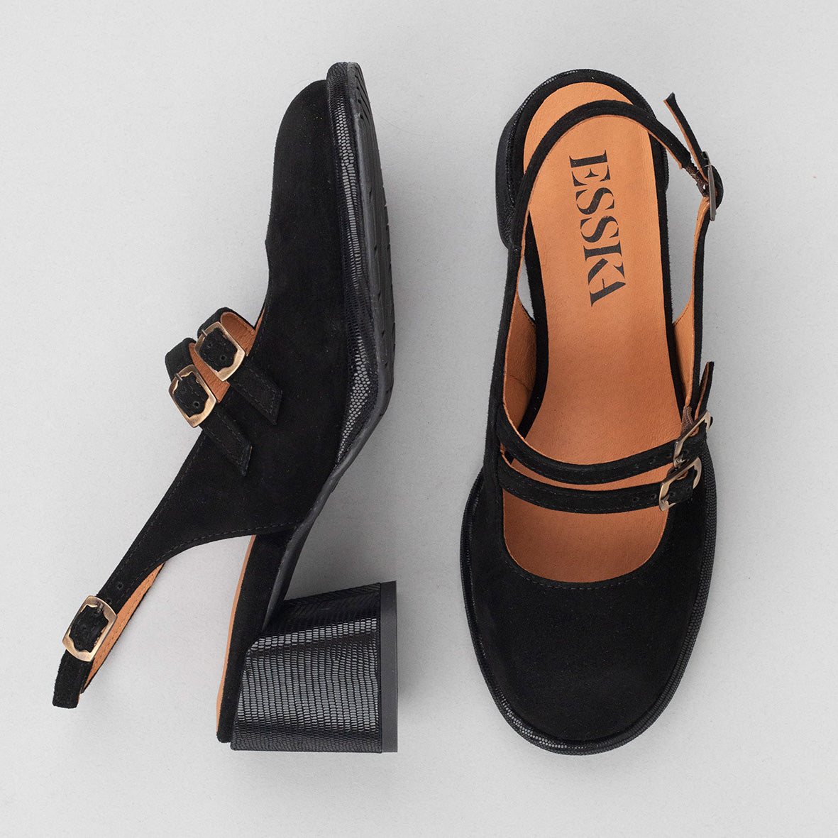 Melody Black Mid Shoe by Esska