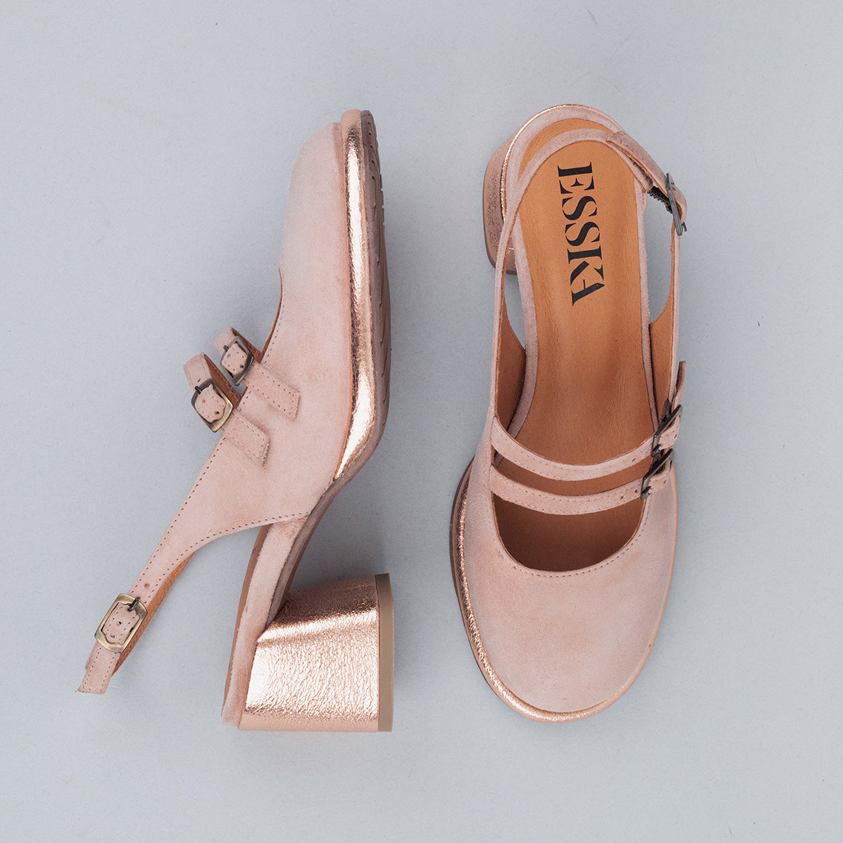 Melody Light Dusty Pink Mid Shoe by Esska