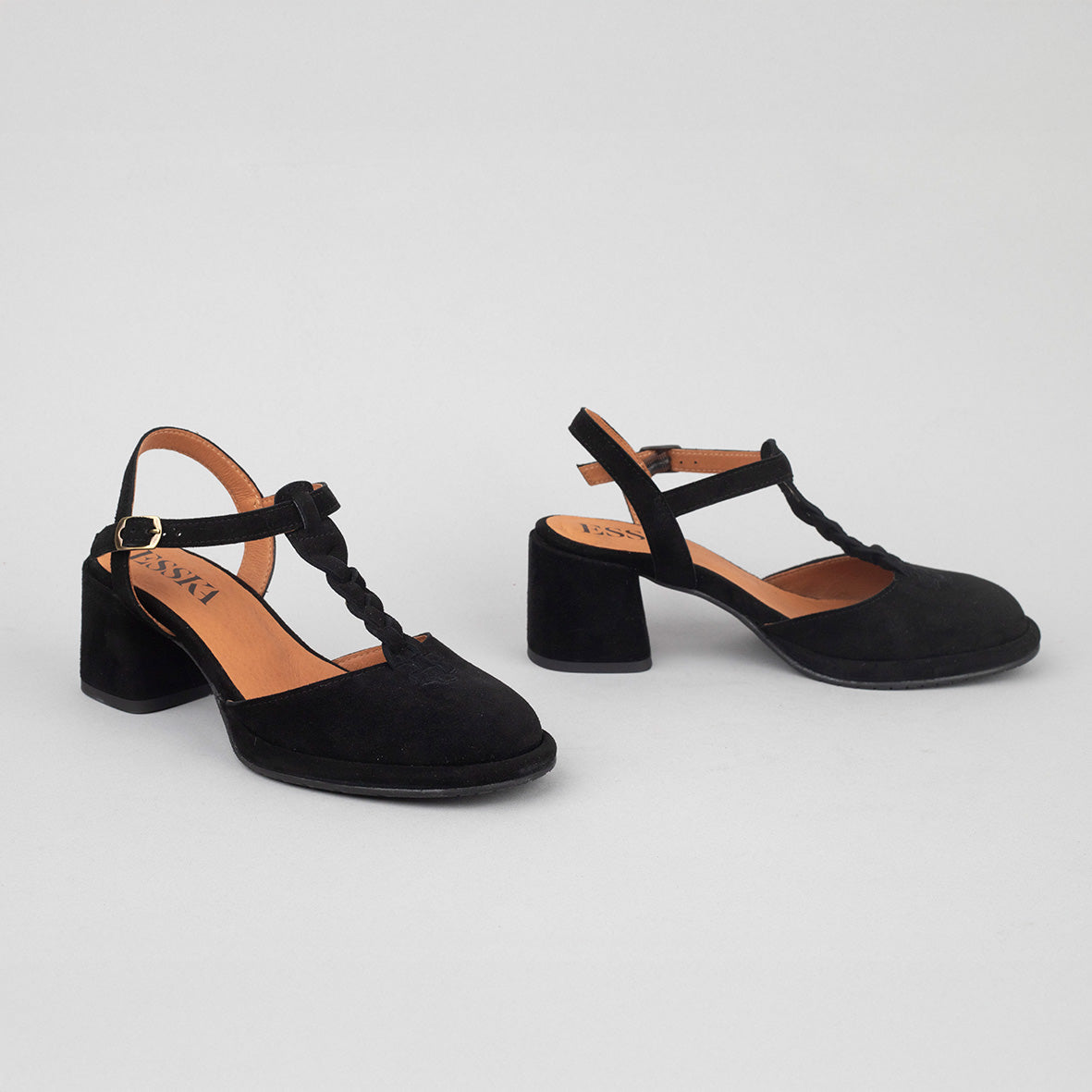 Milly Black Mid Shoe by Esska