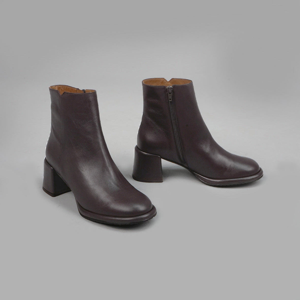 Mona Dark Brown Mid Boot by Esska