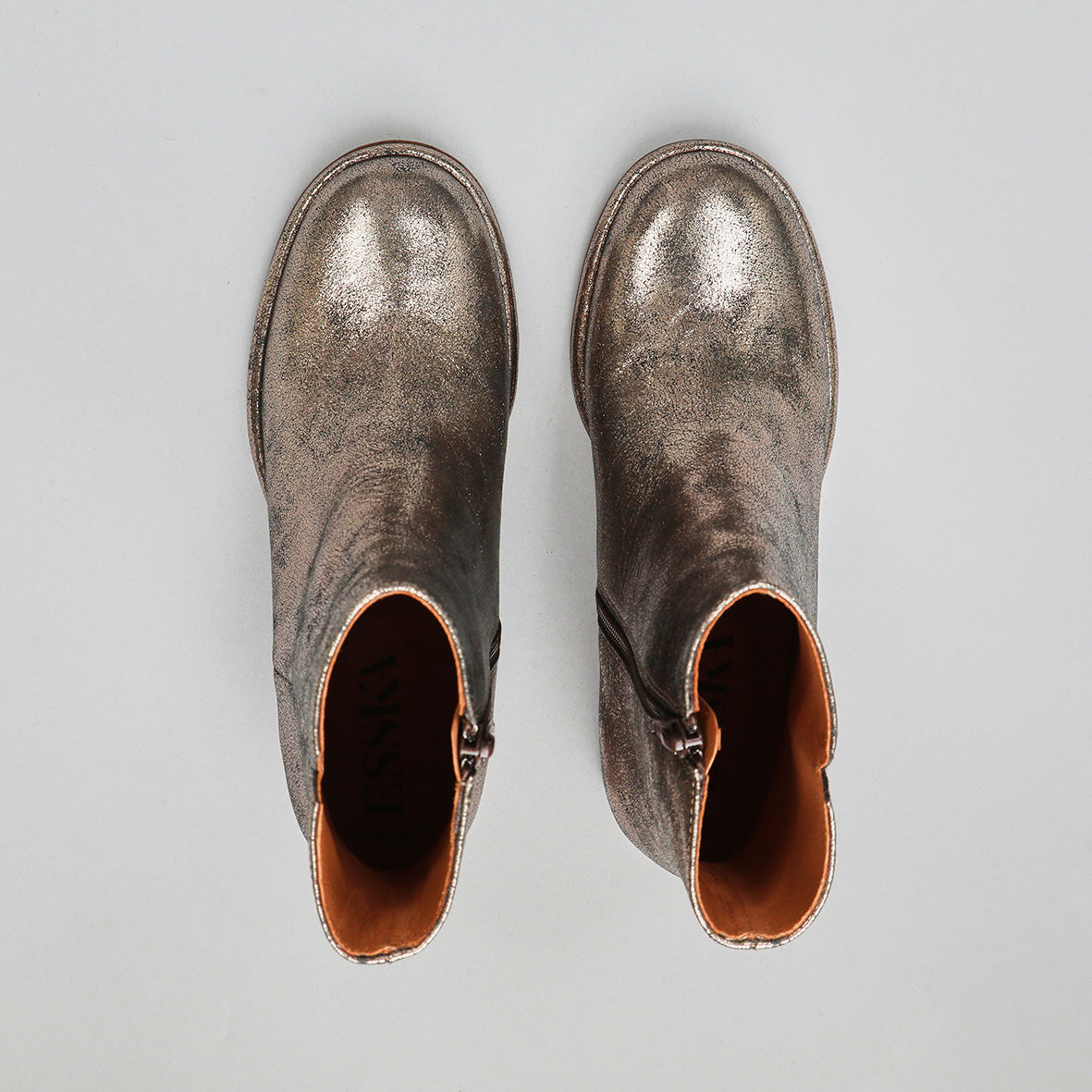 Mona Metallic Iron Mid Boot by Esska