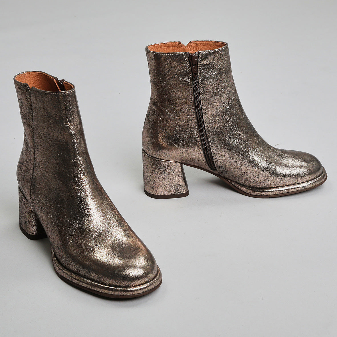 Mona Metallic Iron Mid Boot by Esska