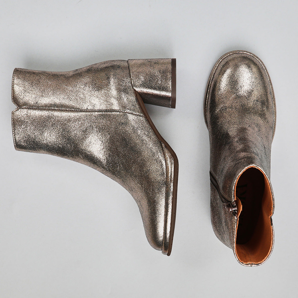 Mona Metallic Iron Mid Boot by Esska
