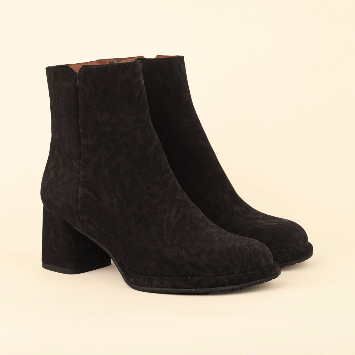 Mona Dark Brown Leopard Mid Boot by Esska