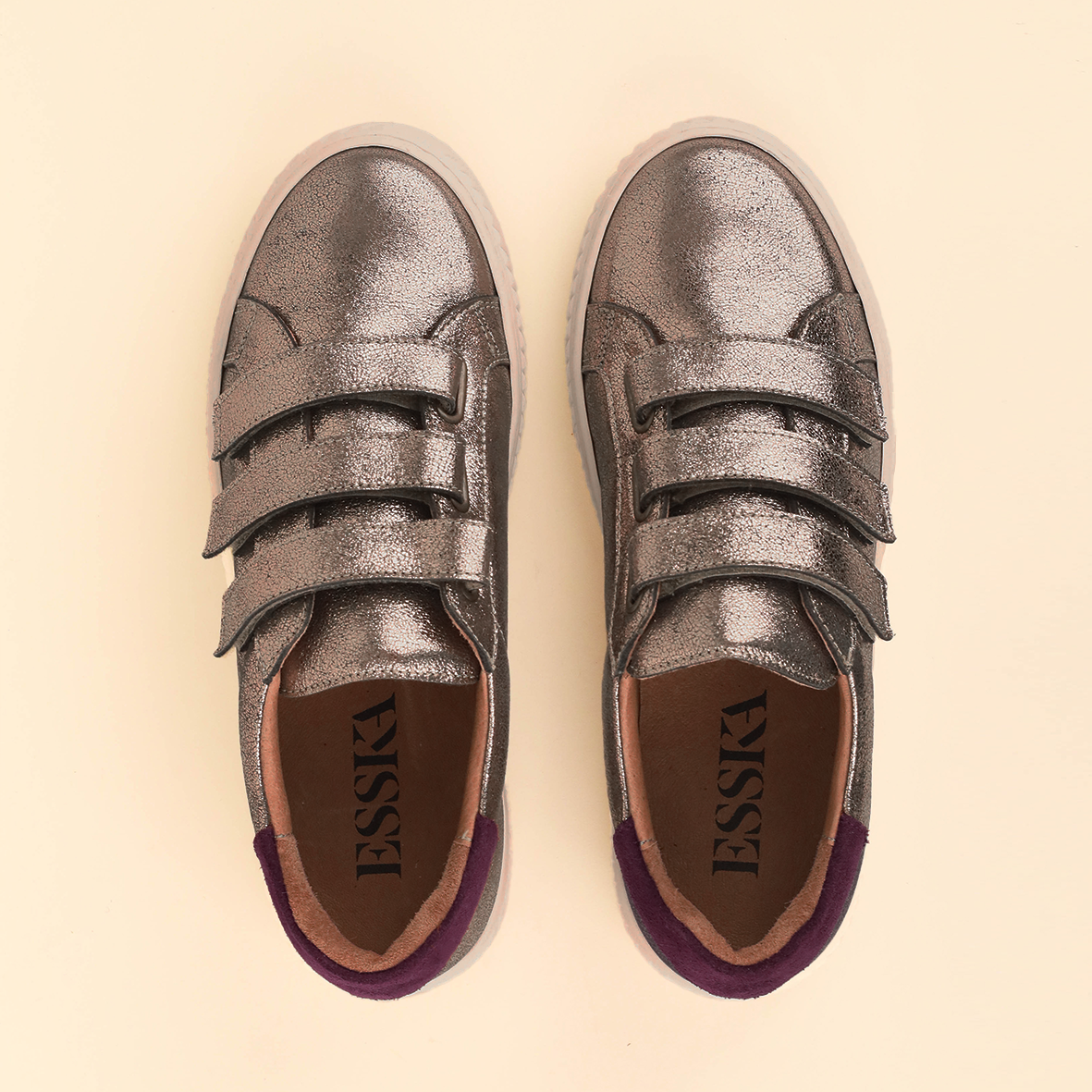 Narla Metallic Iron Trainer by Esska