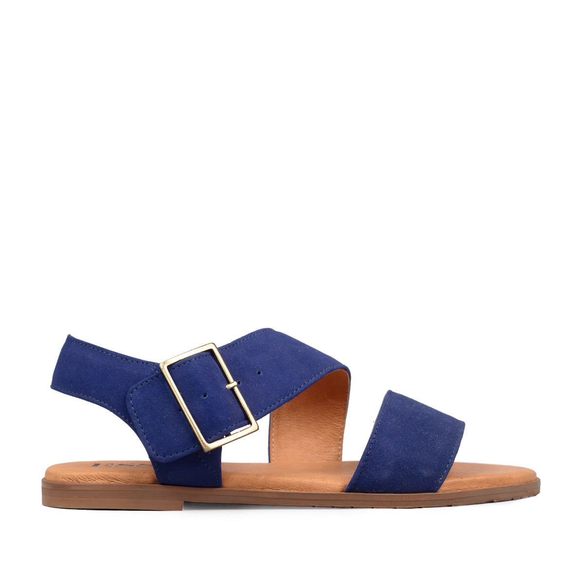 Nicole Ink Blue Flat Sandal by Esska