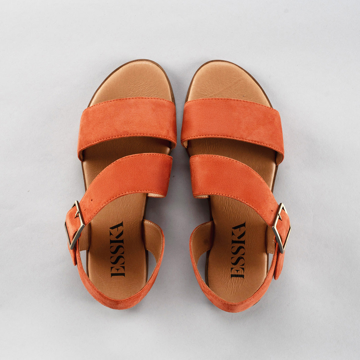 Nicole Rust Flat Sandal by Esska