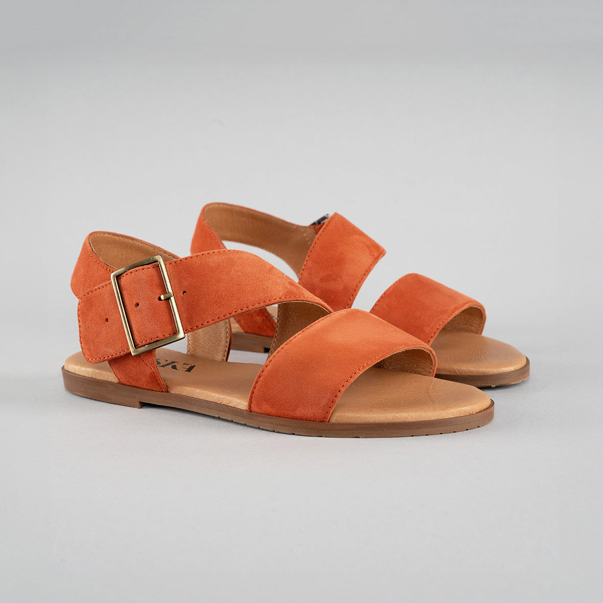 Nicole Rust Flat Sandal by Esska