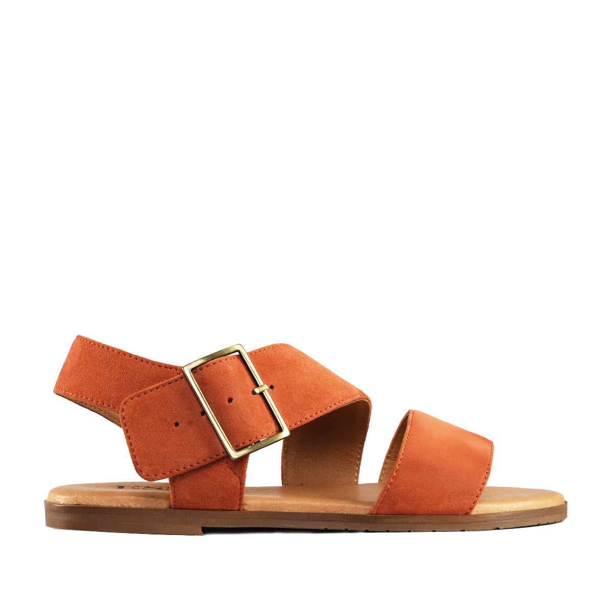 Nicole Rust Flat Sandal by Esska