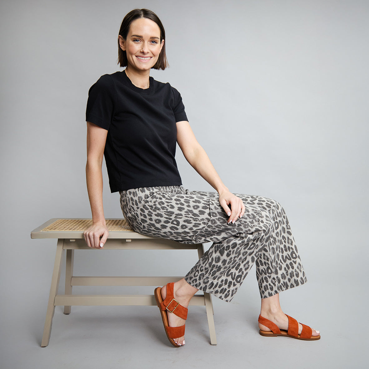 Nicole Rust Flat Sandal by Esska