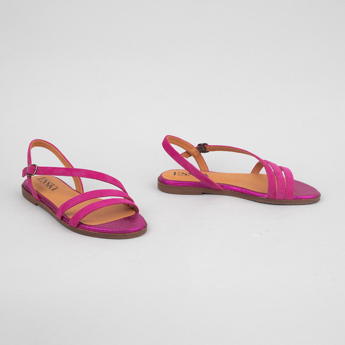 Nina Fuchsia Flat Sandal by Esska