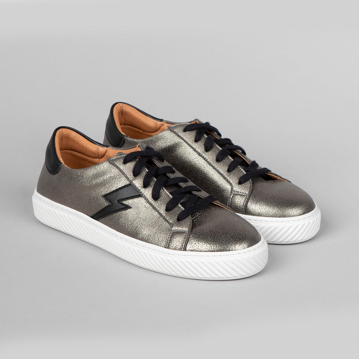 Nola Vegan Gunmetal Trainer by Esska