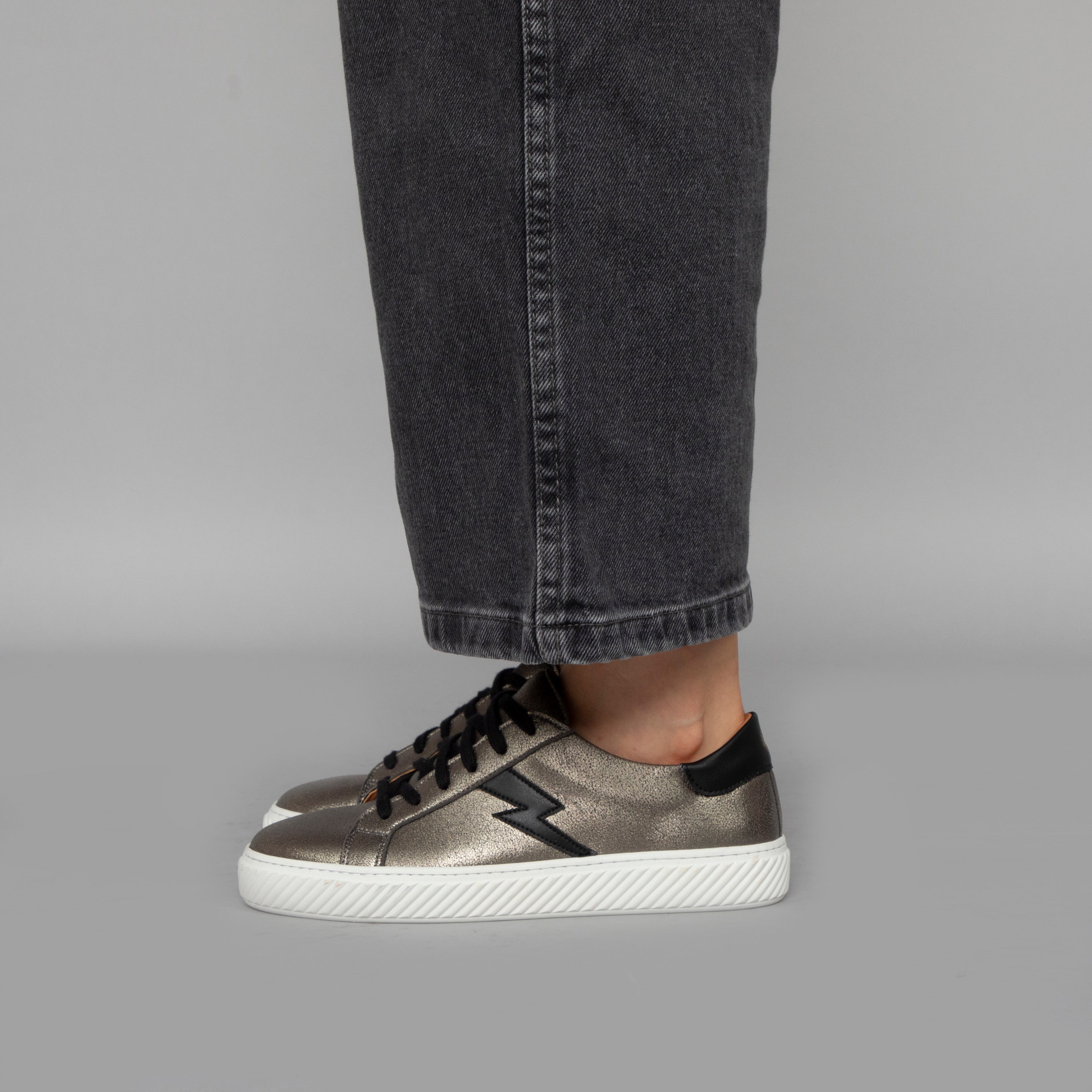 Nola Vegan Gunmetal Trainer by Esska