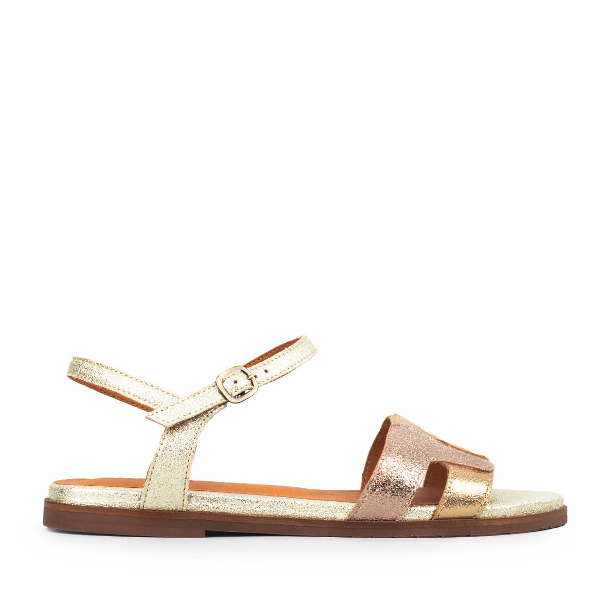Nova Metallic Multi Flat Sandal by Esska