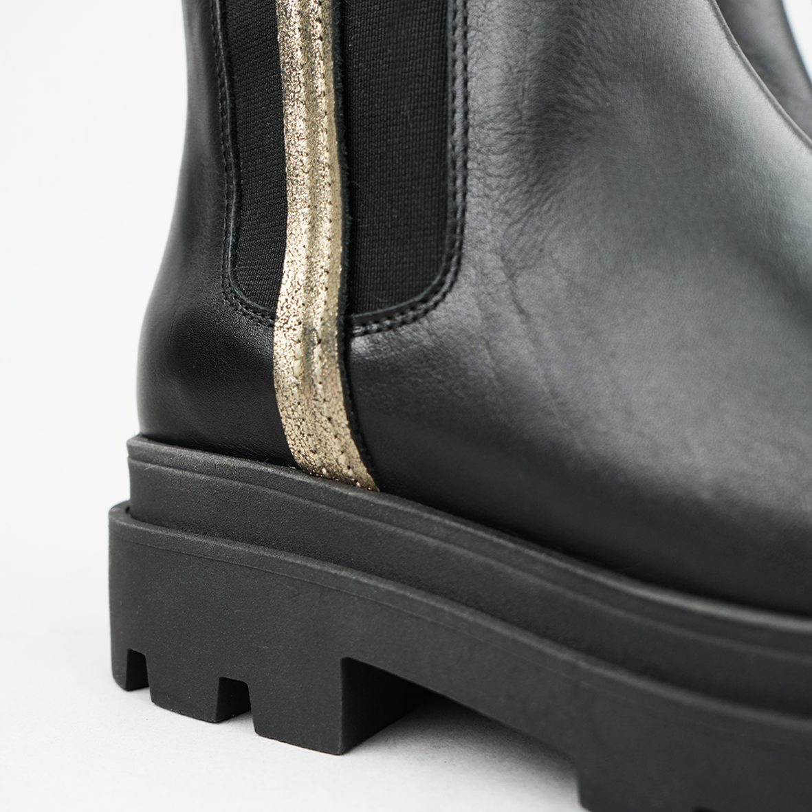 Olga Black Flat Boot by Esska