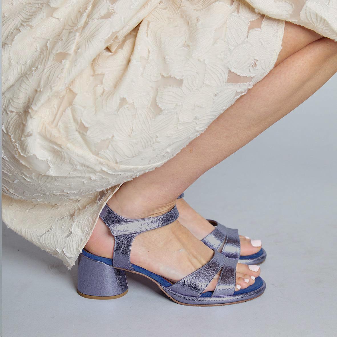 Olivia Metallic Indigo