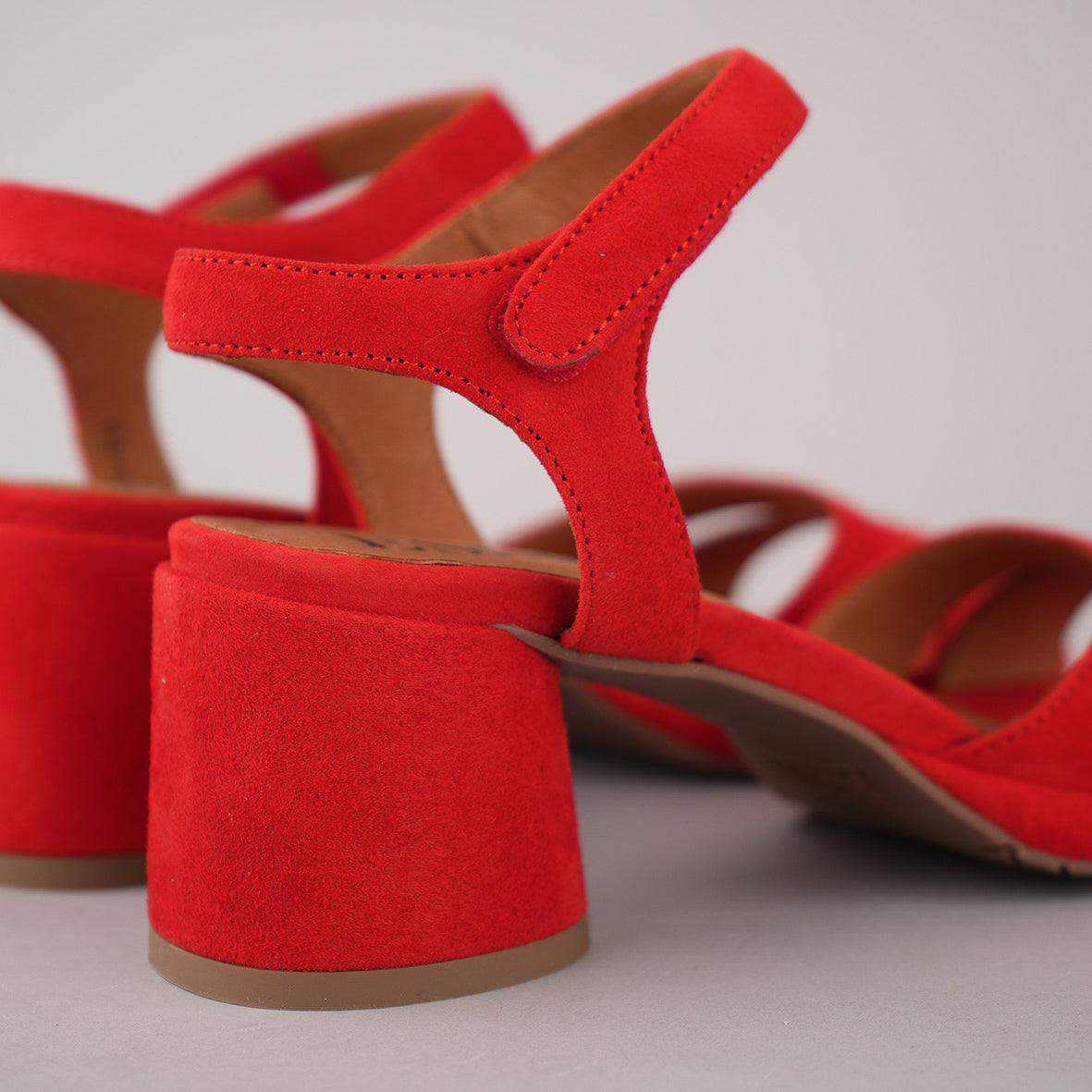 Olivia Red Low Sandal by Esska