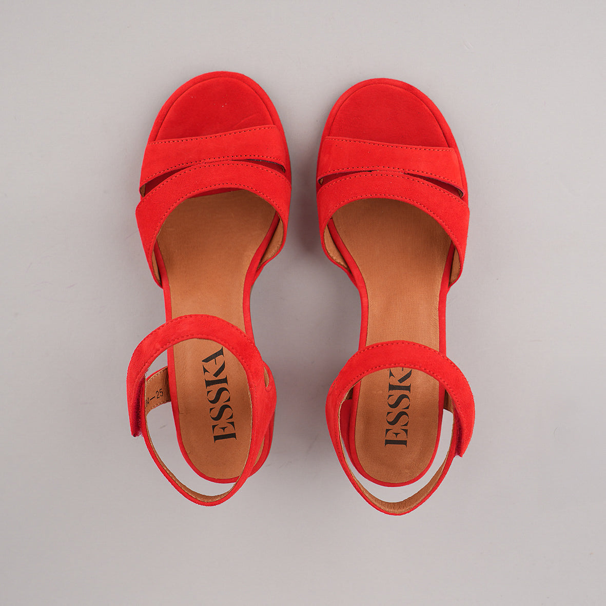 Olivia Red Low Sandal by Esska