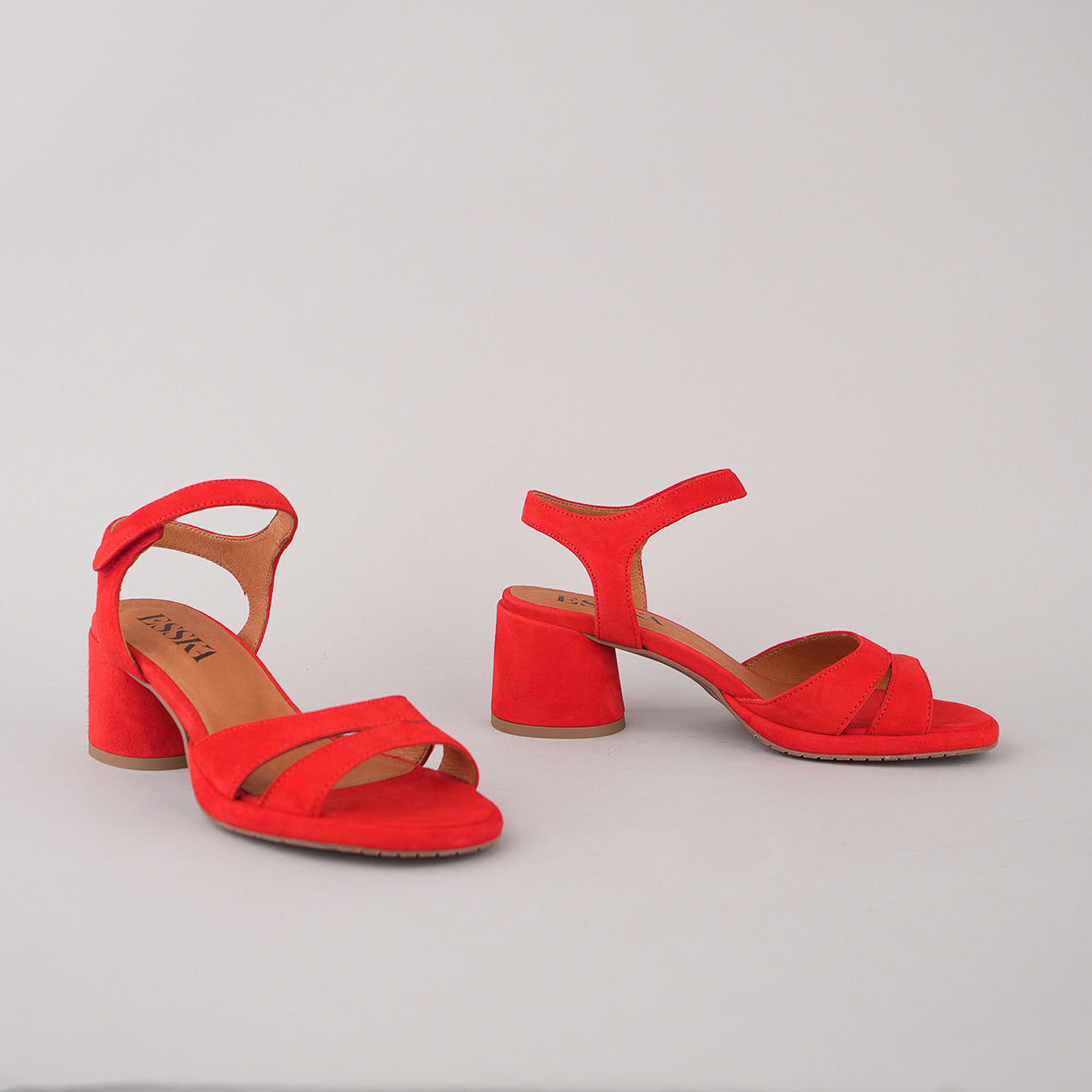 Olivia Red Low Sandal by Esska
