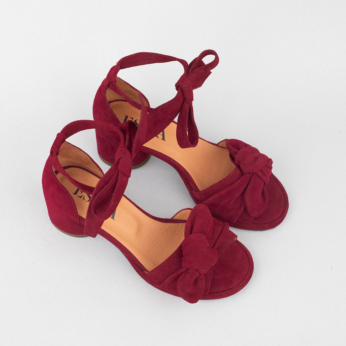 Ophelia Wine Low Sandal by Esska